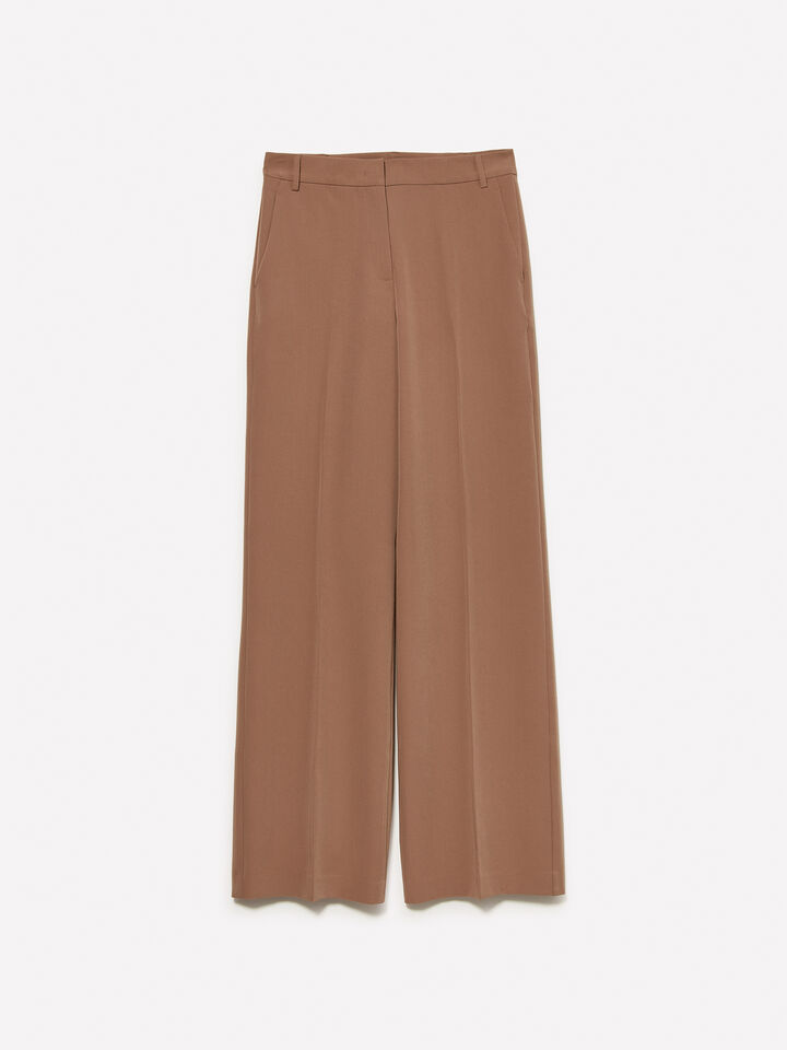 Brown palazzo trousers - women's palazzo trousers - Brown | Sisley image number 5